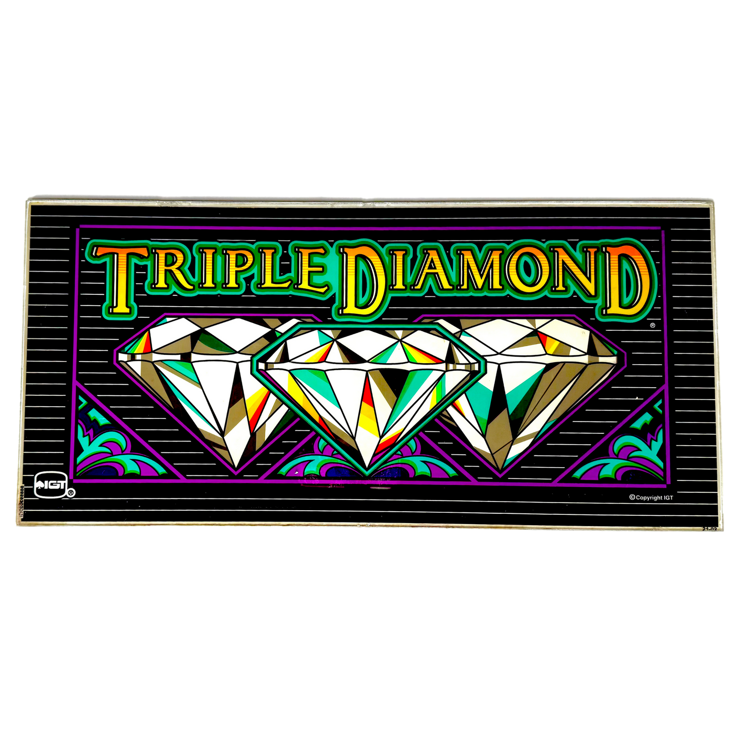 Triple Diamond Slot Glass