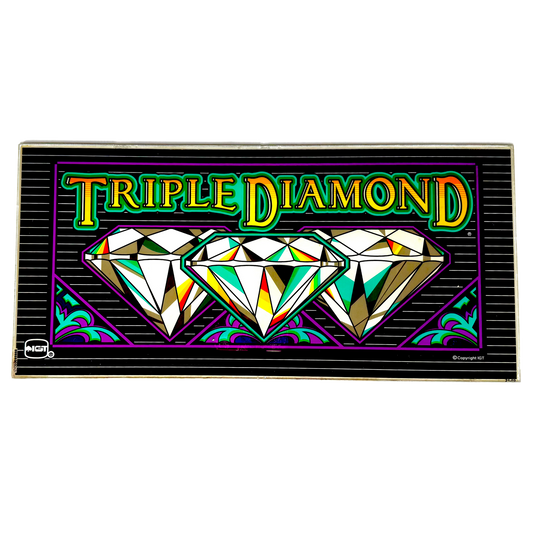 Triple Diamond Slot Glass