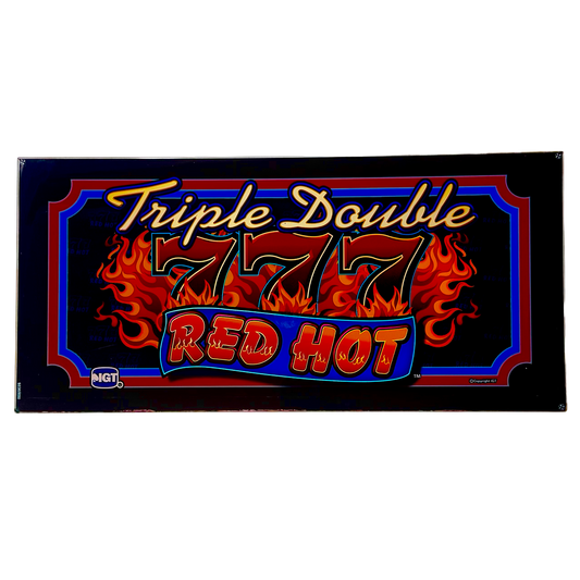 Triple Double 777 Red Hot Slot Glass