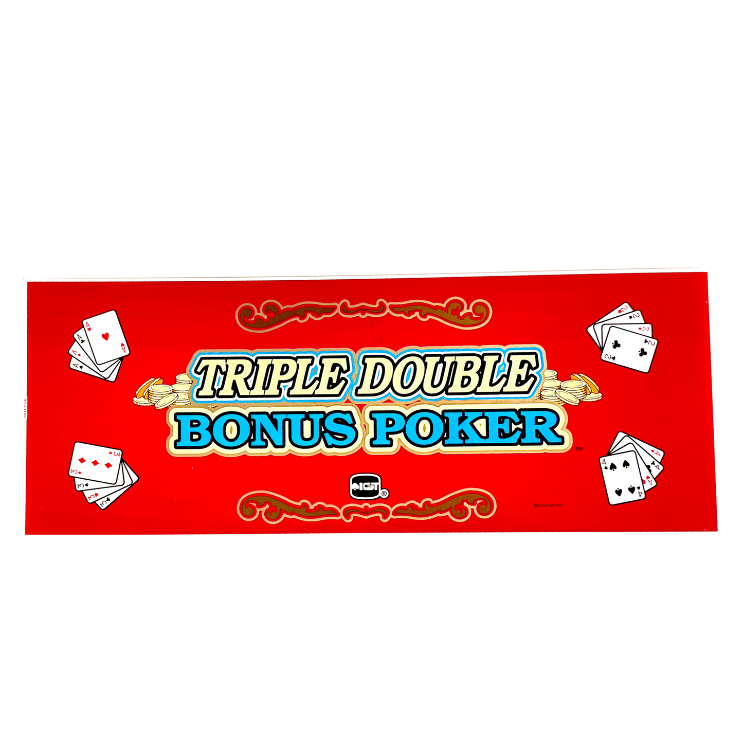 Triple Double Bonus Poker Slot Glass