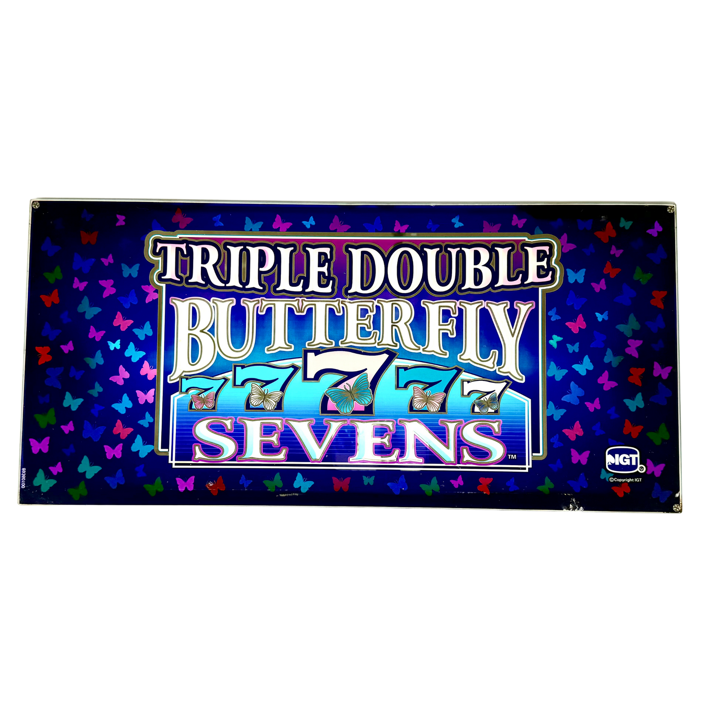 Triple Double Butterfly Sevens Slot Glass