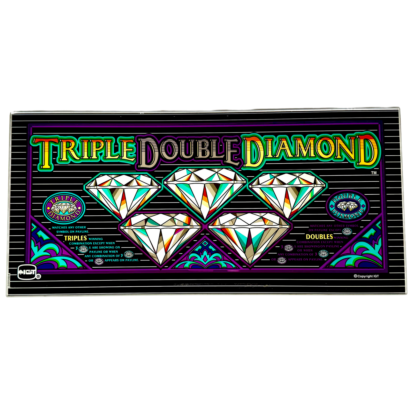 Triple Double Diamond Slot Glass