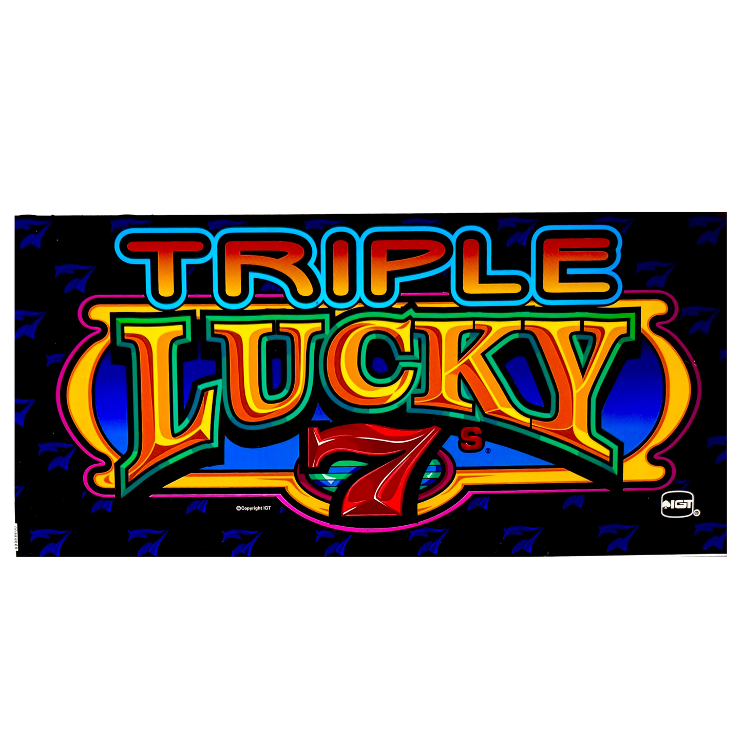 Triple Lucky 7s Slot Glass