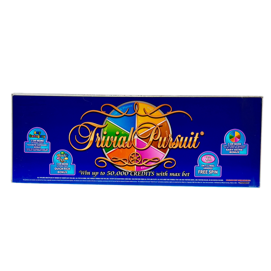 Trivial Pursuit Slot Glass