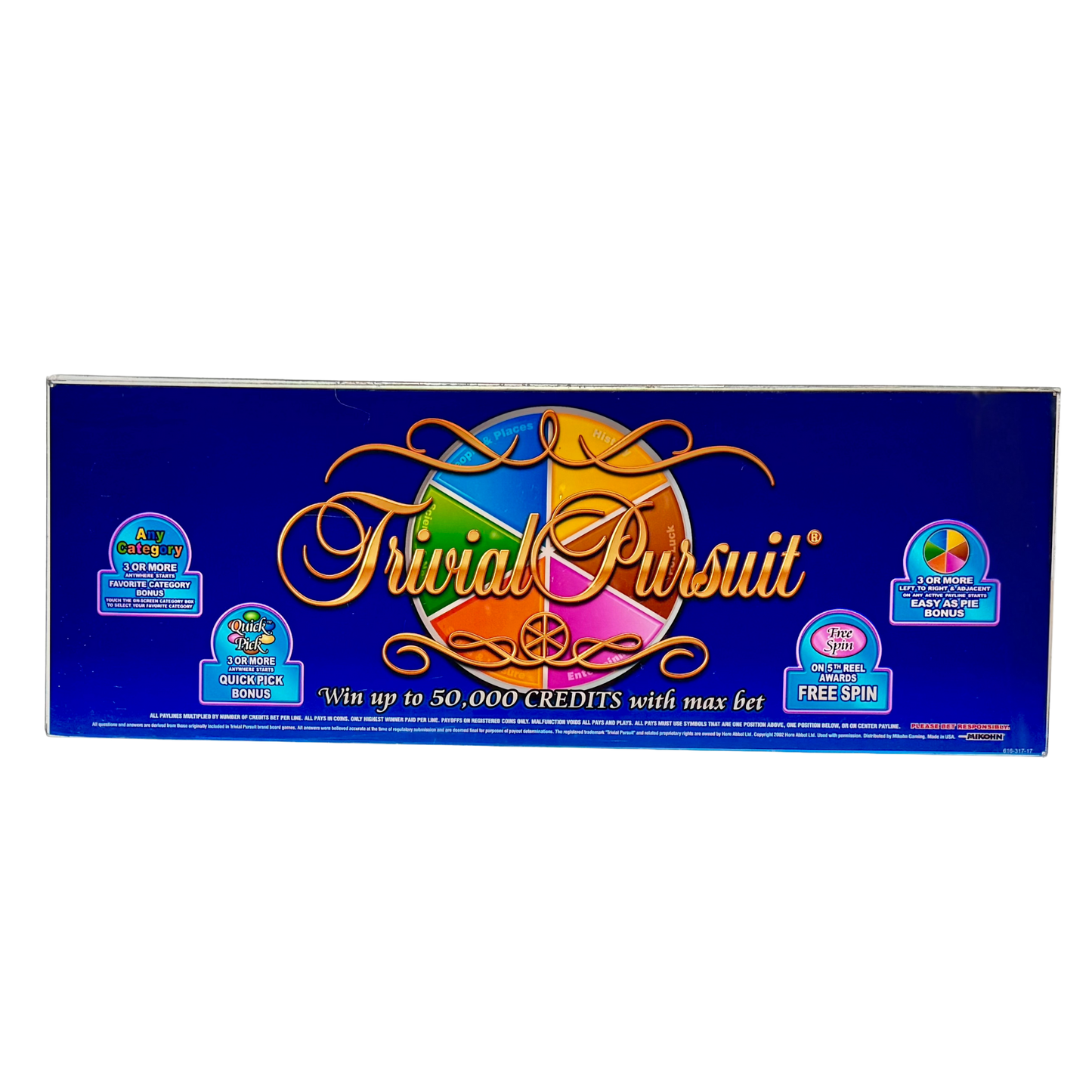 Trivial Pursuit Slot Glass