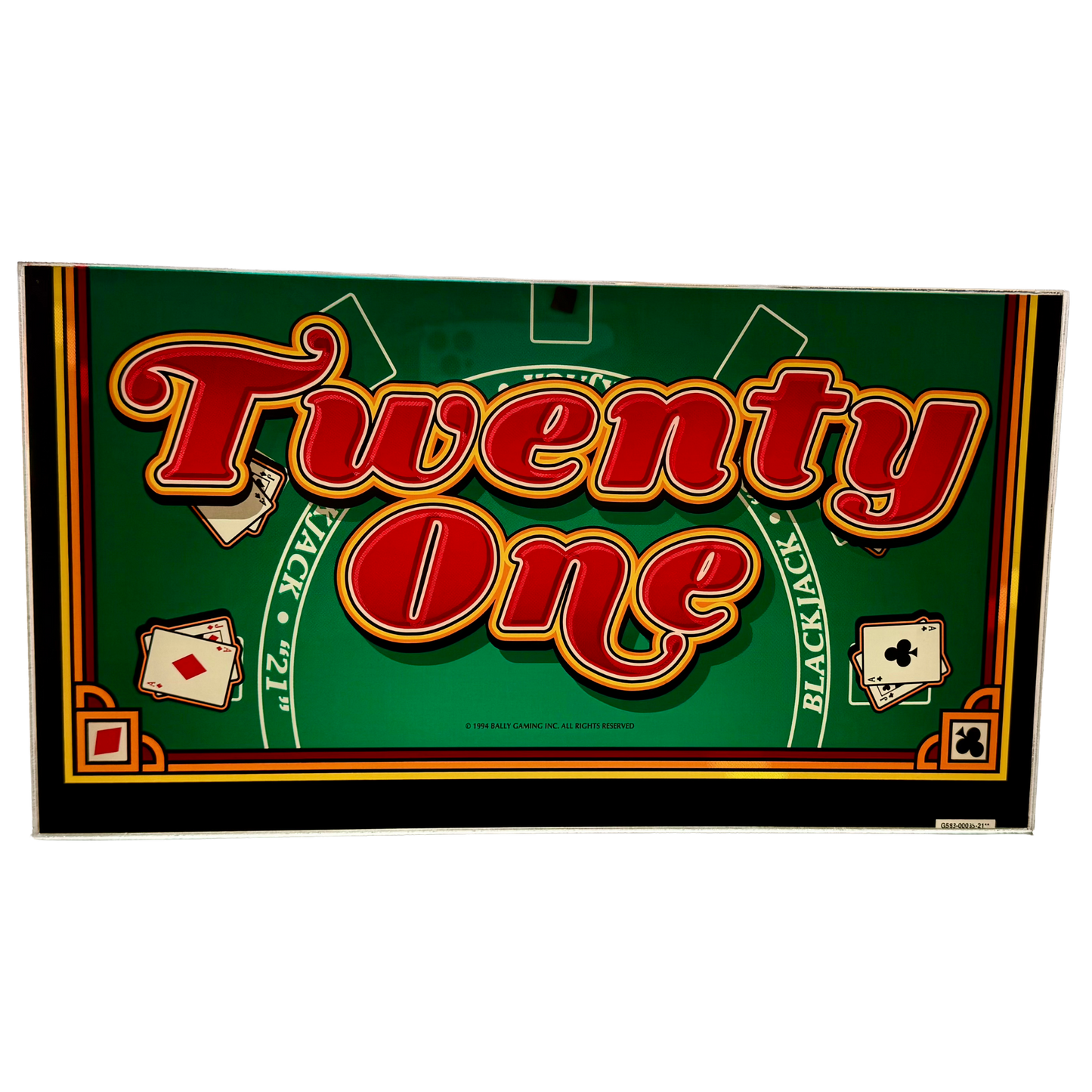 Twenty One Slot Glass