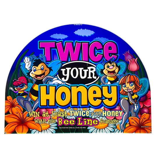 Twice Your Honey Jumbo Slot Glass