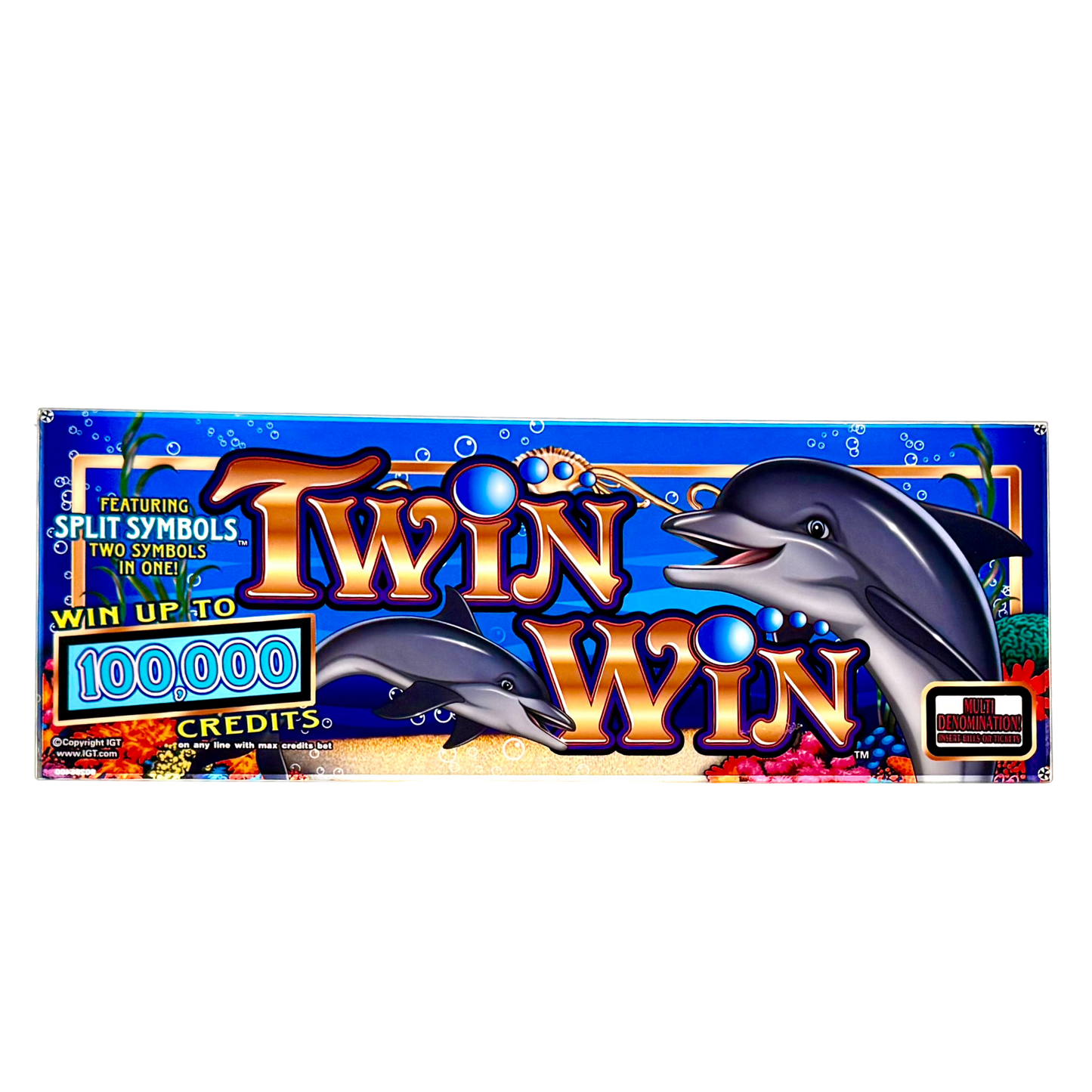 Twin Win Slot Glass