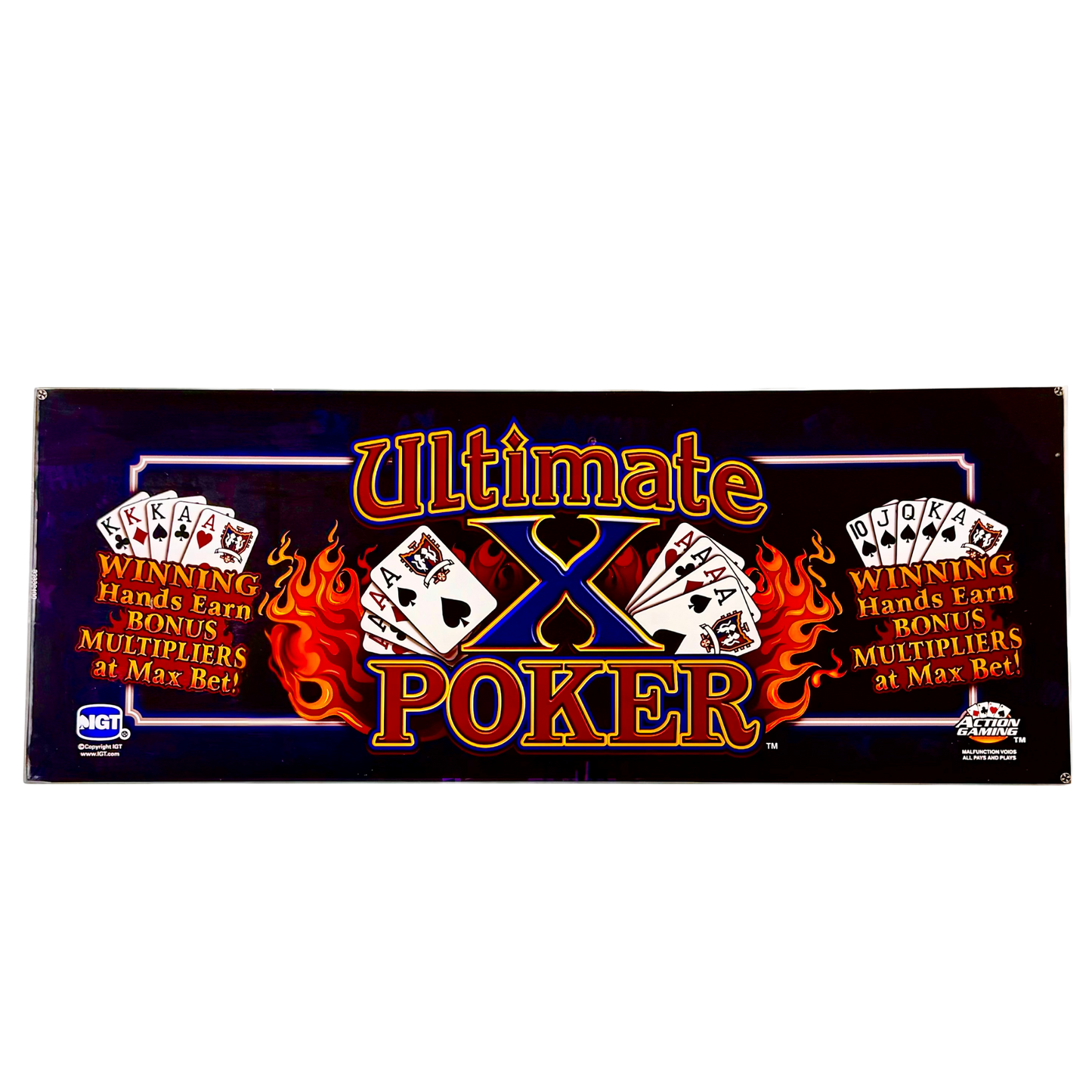 Ultimate X Poker Slot Glass