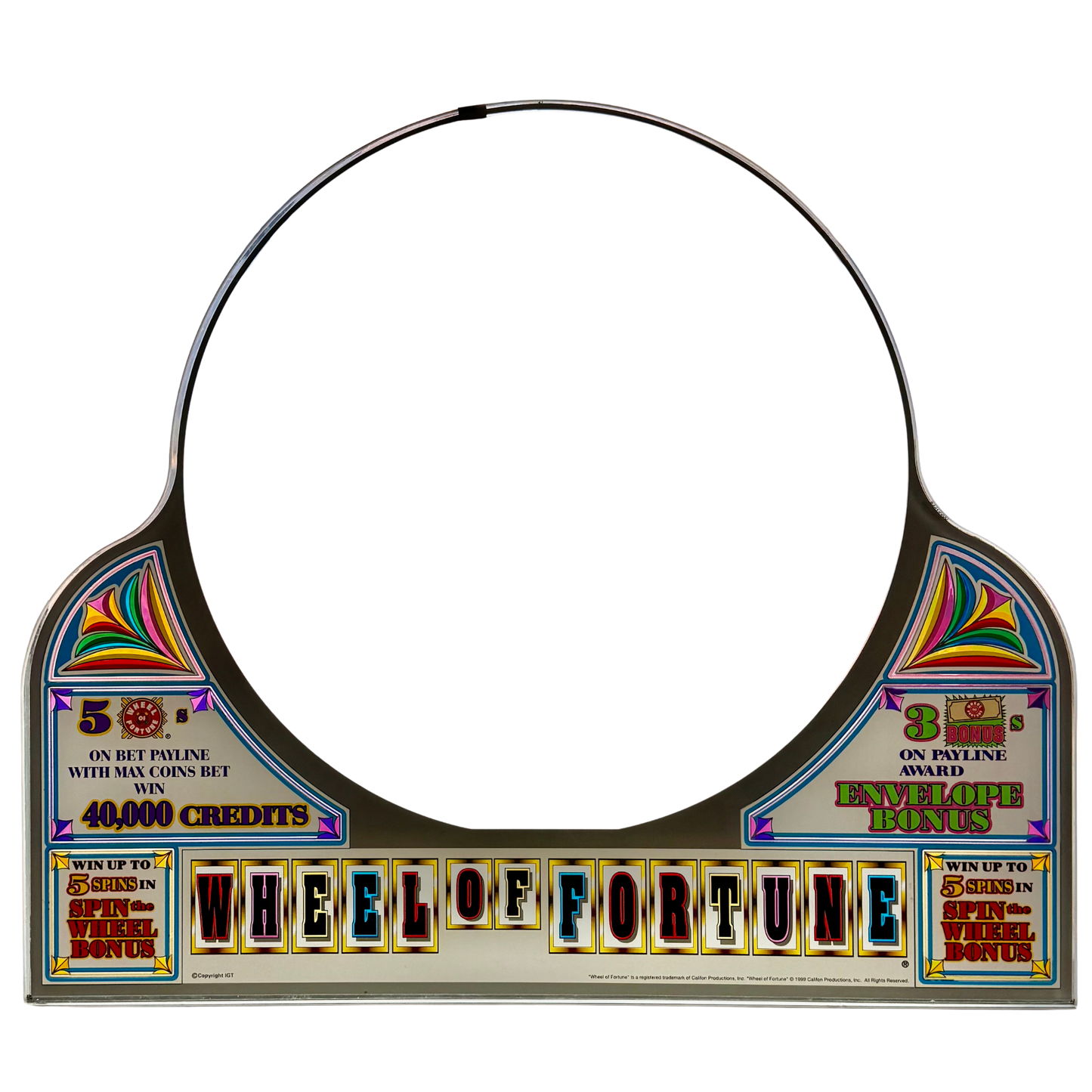 Wheel Of Fortune Slot Glass