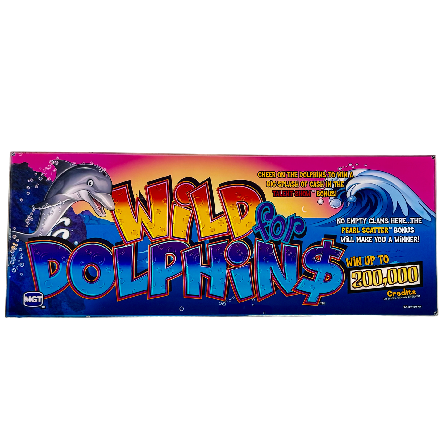 Wild For Dolphins Slot Glass