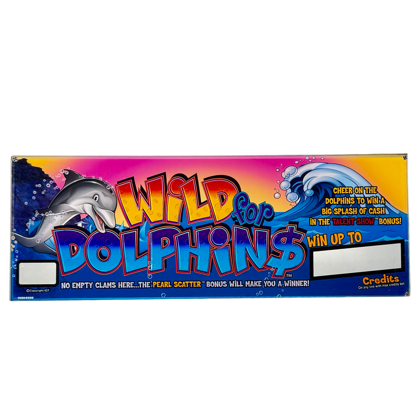 Wild For Dolphins Slot Glass