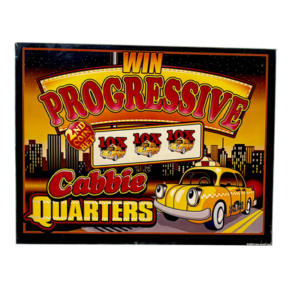 Cabbie Quarters Jumbo Slot Glass