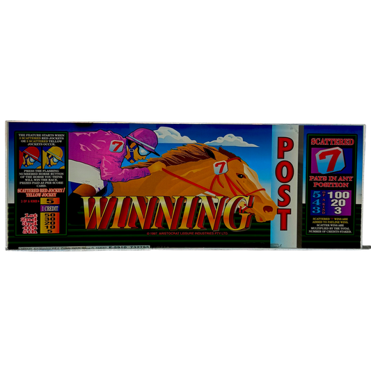 Winning Post Slot Glass