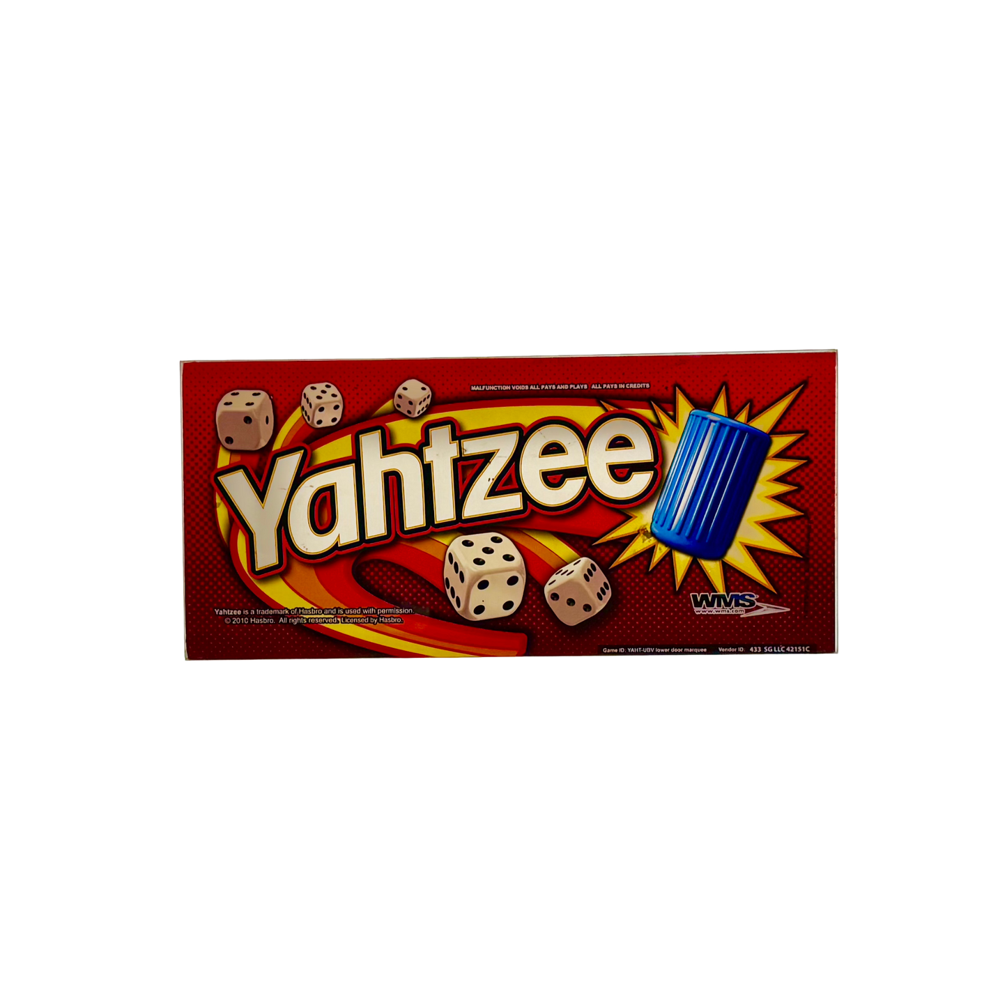 Yahtzee Slot Glass