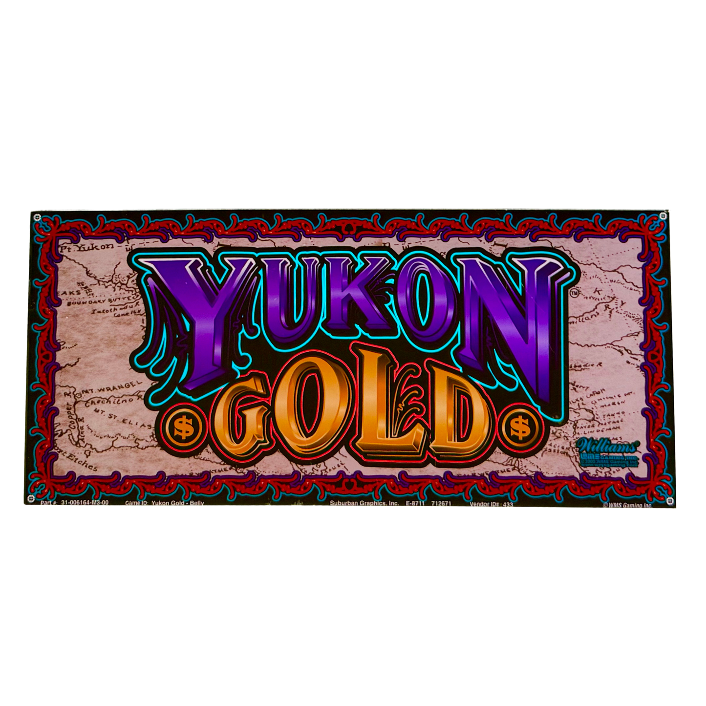 Yukon Gold Slot Glass