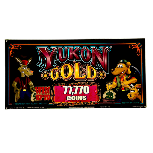 Yukon Gold Slot Glass